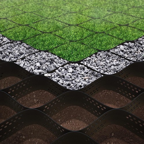 Vodaland 4 Inch Geo Grid Ground Grid Geo Cell Polyethylene 1885 LBS per Sq