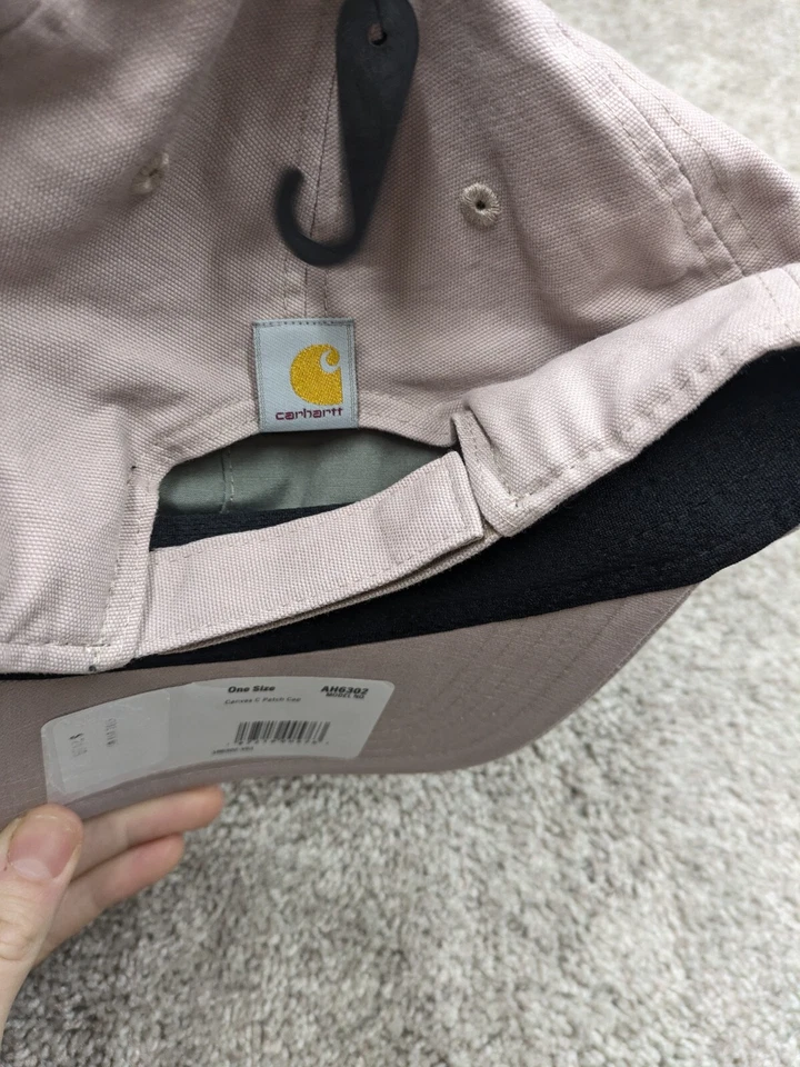 Gorra Carhartt para mujer talla única gorra de lona cómoda parche con logotipo C denim azul marino nueva con etiquetas Foto 4 de 4