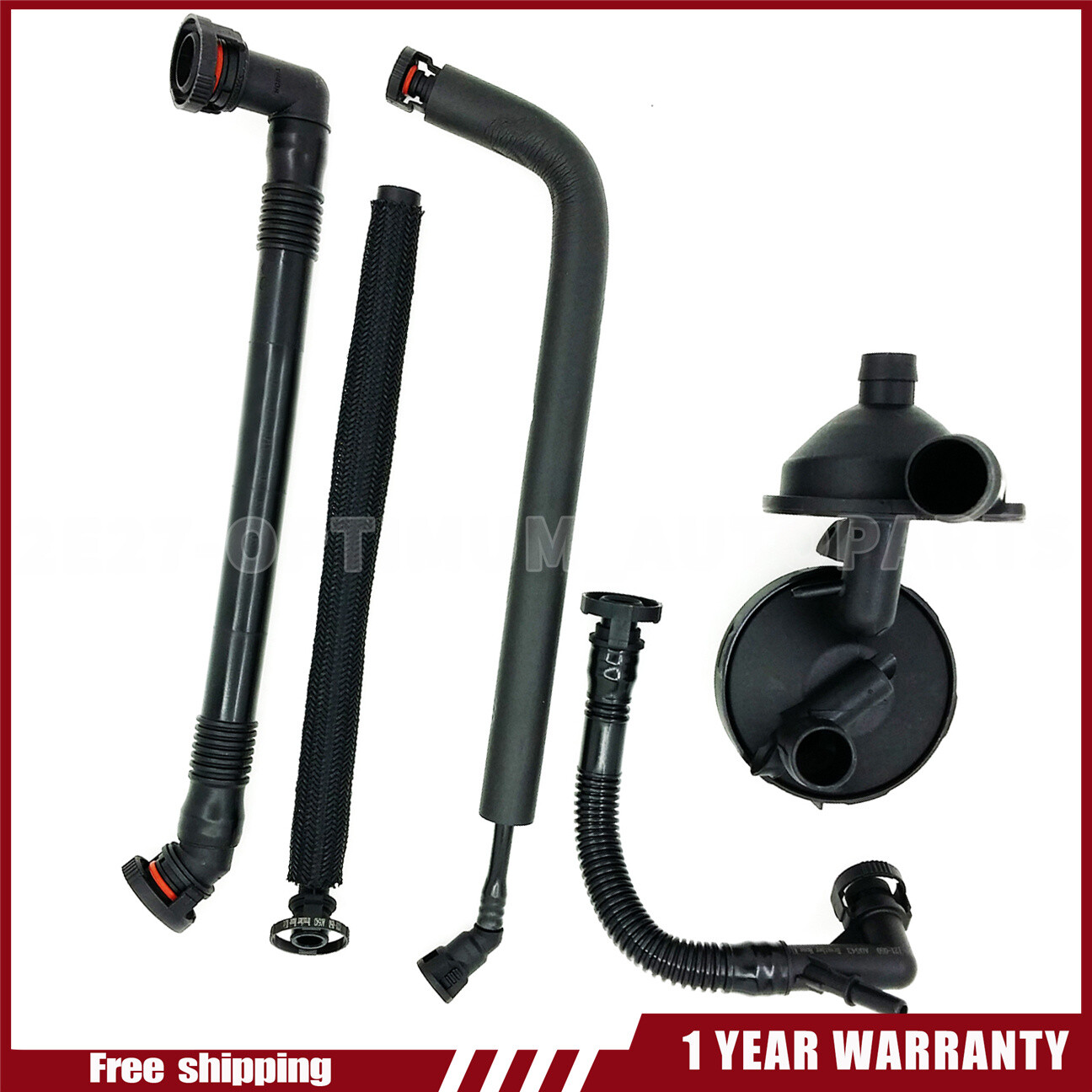PCV Crankcase Vent Valve & Breather Hose Kit For BMW E46 Z4 X3 325i 11617501566