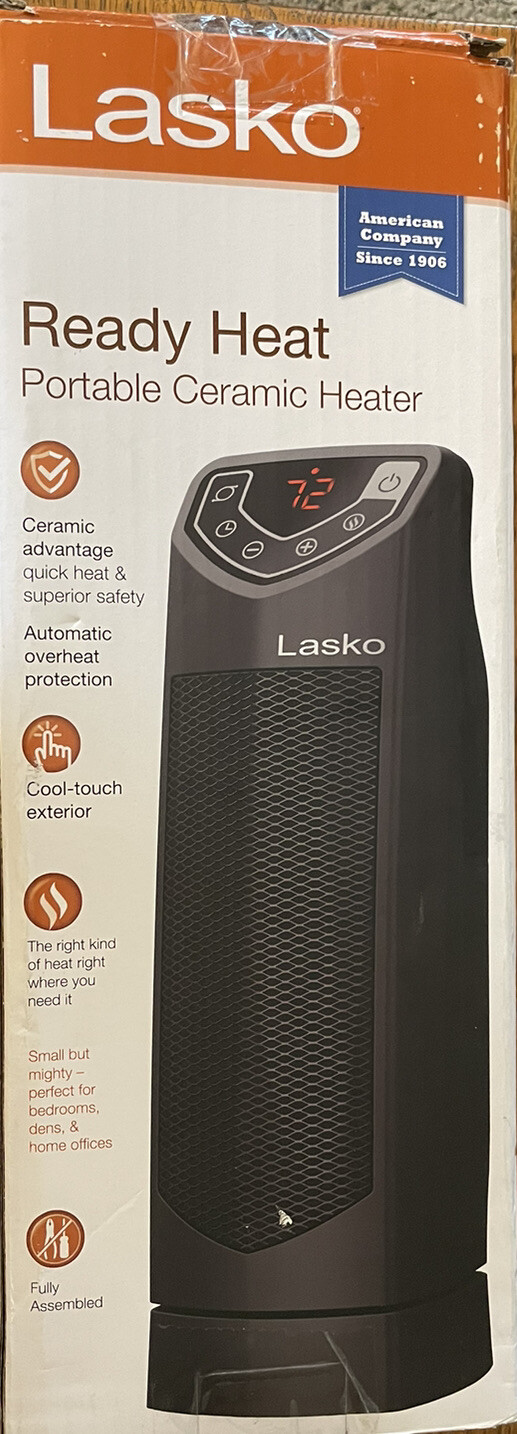 New Lasko 14u0026#034; Ready Heat Potable ceramic Heater CT14401 | eBay