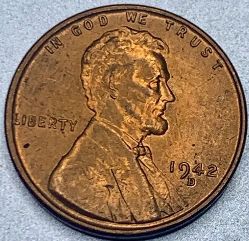 GEM Uncirculated Nicer Low Mintage 1942 D Lincoln Wheat Cent Roll Ender -SP171