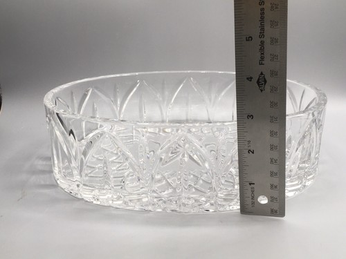 Vintage Waterford Crystal 9 1/2" X 2 1/2” Large Oval Bowl Centerpiece - Picture 7 of 7