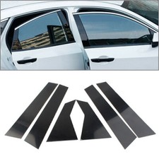 6pcs Door Trim Cover Kit Black Pillar Posts For Honda Civic 10th 2016 - 2020 17