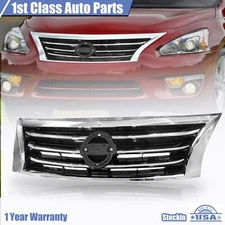 For 2013- 2015 Nissan Altima Front Grille W/ Chrome Trim