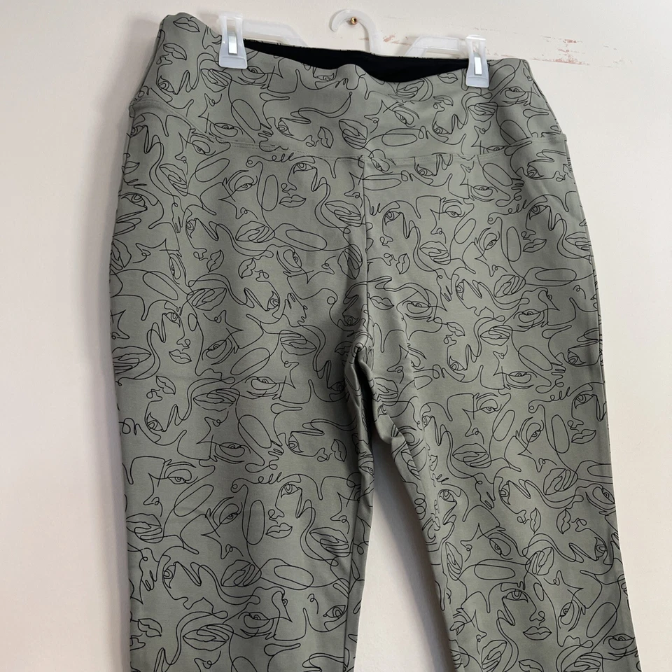 WynneLayers Ponte Solution Legging Green Art Bohemian Petite 1X Thick Stretch - Изображение 4 из 4