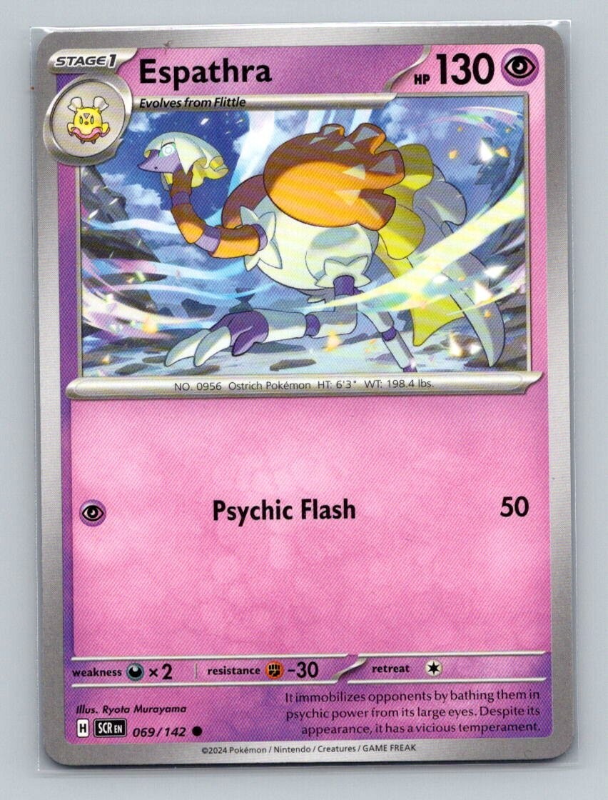 1x Espathra #69 Pokemon Stellar Crown - Pokemon NM