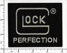 22 Pcs Embroidered Iron on patches Sig Glock Perfection 95x77mm AP027sGb