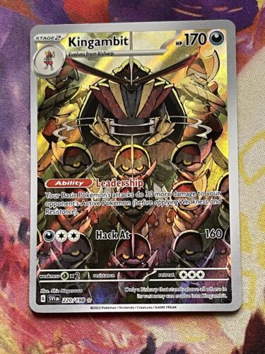 Kingambit 220/198 Ultra Rare Scarlet & Violet Pokemon Card - Picture 1 of 2