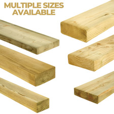 C16 Timber Treated Kiln Dried Structural Carcassing Multiple Sizes