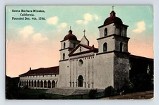 Postcard California Santa Barbara CA Mission 1915 Posted Divided Back