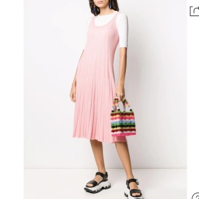 kenzo ribbed dress NWT Kenzo Ribbed Knitted Dress Pink Size Small