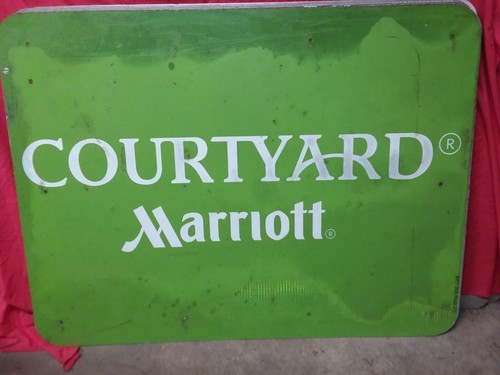 9t TACO CASA RESTUARANT/COURTYARD MARRIOTT ADVERTISING HWY EXIT SIGN 48X36" - Picture 2 of 2