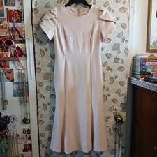 NWT CALVIN KLEIN Tulip Sleeve Sheath Dress Knee Length Women's Size 10 Pink Work