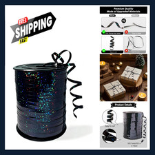Black Curling Ribbon 500 Yards Gift Wrapping Balloon String Holiday Decor