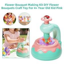 Flower Bouquet Making Kit DIY Flower Bouquets Craft Toy For 4 Year Old Kid Pink