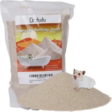 DR.DUDU Hamster Bath Sand, 6.6Lb Dust Free Desert Sand or Potty Litter Sand For