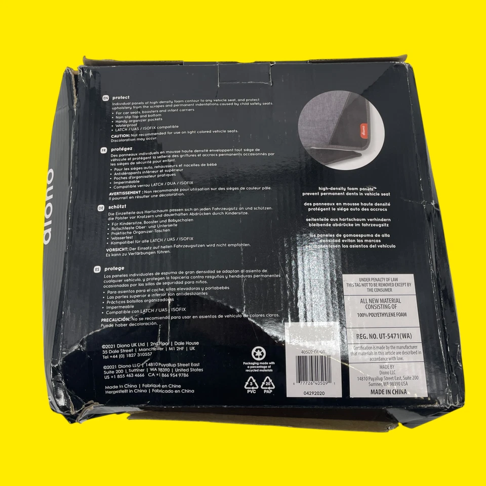 Diono Super Mat Car Seat Protector For Infant Seat Booster Single #2939 z48/6 - Image 4 of 4