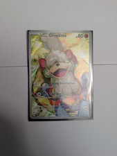 Pokemon Hisuian Growlithe 181/167 Sv06: Twilight Masquerade - Fresh Pull sleeved