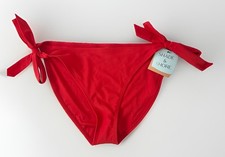 Shade  Shore Women's Sz L Red Low-Rise Med. Seat Coverage Bikini Bottom NWT 18