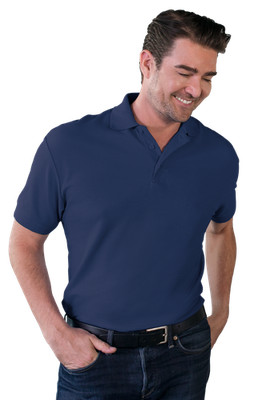 Blue Generation BG7500 Men's Soft Touch Short Sleeve Pique Polo