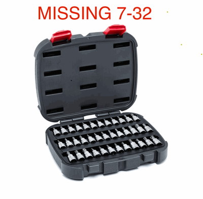 #ad Husky 3 8 in. Drive Master Bit Socket Set 37 Piece MISSING 7 32 $34.95