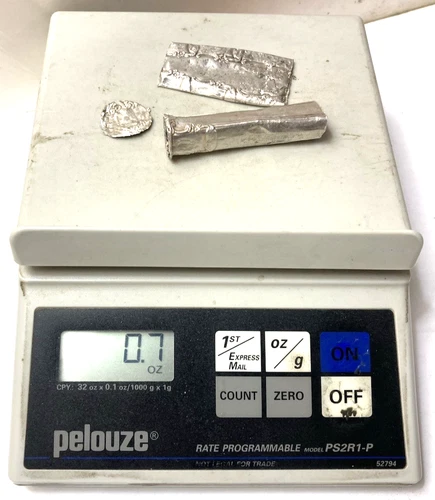 Vintage Sterling Silver Flattened Handle (0.7 Oz -20 Grams) As Found Scrap Lot!