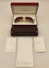 Vintage CARTIER VENDOME Louis LC sunglasses 22K gold MED 59 15 original lenses 