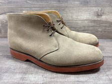Cole Haan Beige Suede Chukka Boots Made In The USA Mens Size 10.5 E