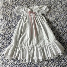 Vintage Christening Gown Long Dress For Baby Infant 9 Mos Up To 20 Lbs