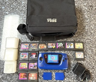 Sega Game Gear - Works, Recapped, 14 Games, Clean Shell, Power Supply + more