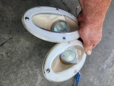 2001 Chris Craft 262 boat Hull Light (PAIR) Aqua Signal Corp 85101 Crownline 