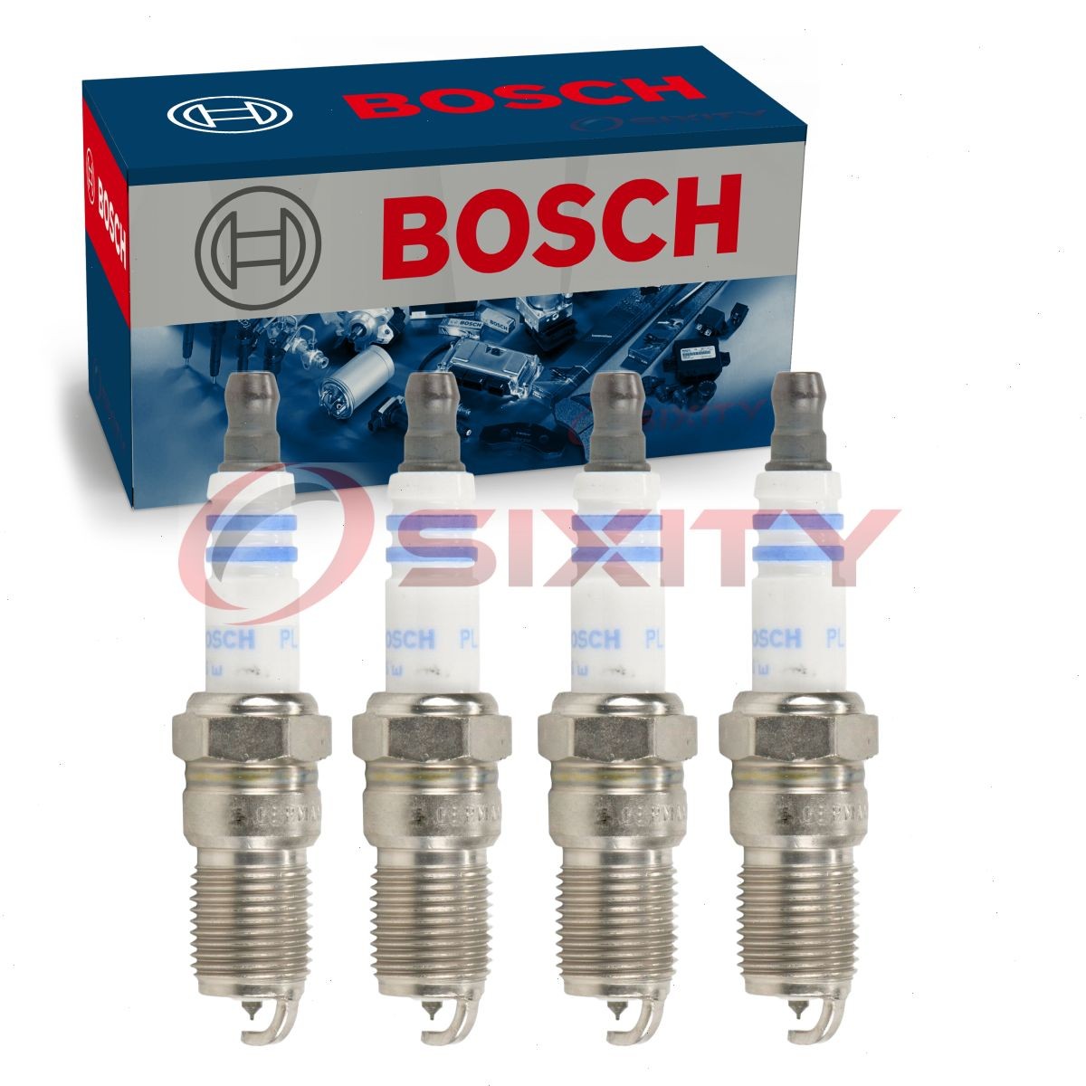 4 pc Bosch 6719 Platinum Spark Plugs for 7100 Ignition Wire Secondary gx