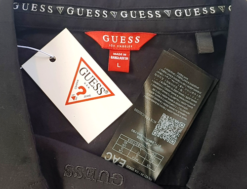 GUESS Mens Black S/S EVENING SHIRT Stretch - L - Chest 46" - RRP £65 - Picture 13 of 13