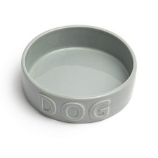 Park Life Designs 8.5" Large Pet Bowl  Classic Dog Small, Grey Small