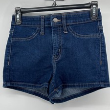 Wild Fable High Rise Shorts Womens 2 Dark Wash Excellent Stretch Denim