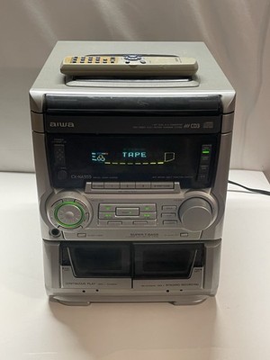 AIWA CX-NA555 3 CD/Dual Cassette FM/AM Stereo | Tested & Works | W