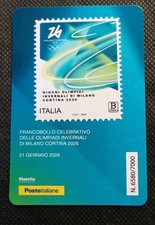 Tessera Filatelica Rep. 2026 (Bzona3+CodaB) " Milano Cortina Giochi Olimpici"