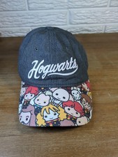 Harry Potter Hogwarts Hat Mens Gray Strap Back OSFM Bold Colors