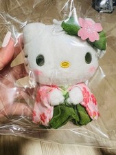 Hello Kitty Matcha Kimono Plush Toy Mascot, Sanrio, MIB, 14cm, Rare