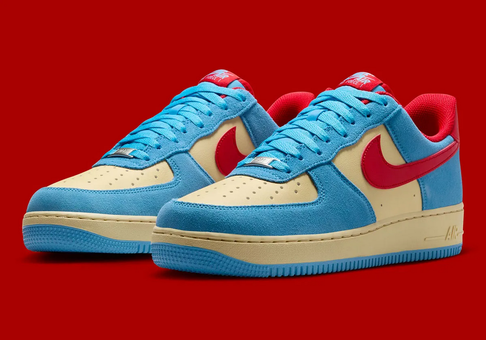 Nike Air Force 1 Low Doraemon University Blue Red | eBay