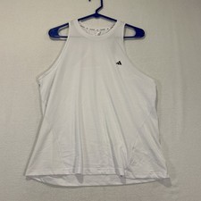 Adidas Designed for Train Workout Tank Top Womens Large IX9416 White 35