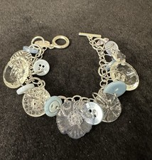 Ella s Glass Slipper Vintage Button Bracelet