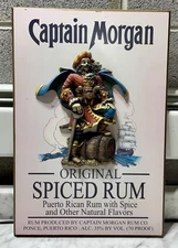 Official Captain Morgan Rum Wood 3D Wall Art Sign Plaque Decor 19"x13"