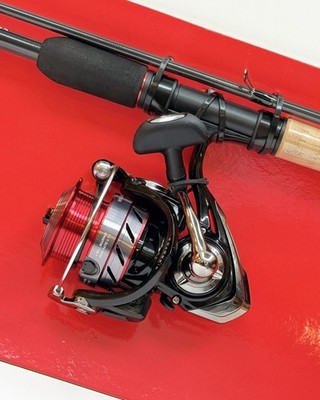 daiwa d 11ft feeder rod and 4000 reel combo D-Turbo Spincast Combo, DTSC80F662MH along with Aluminum Oxide guides and stainless steel hooded reel seats for corrosion resistance against salt D-TURBO COMBO Daiwa US