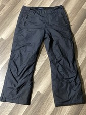 Lands  End Black Women  s Lightweight Insulated Snow Ski Pants Size 6-8