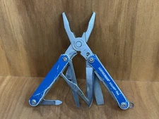 LEATHERMAN SQUIRT PS4 Rare TORX Screw Handles Blue Multi Tool USA Retired GREAT!