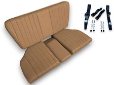 Rückbank Notsitz Kindersitz + Sicherheitsgurte für Mercedes-Benz SL R107 Dattel