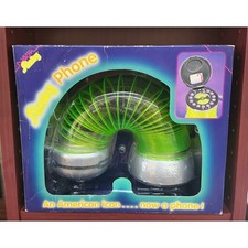 Vintage Y2K 1999 Original Neon Slinky Phone Lime Green Retro Landline NIB
