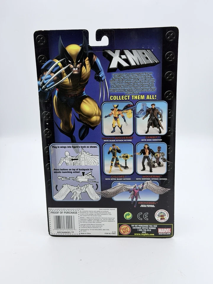 Toybiz Marvel Legends X-Men Clásicos Arcángel Misil Disparo Figura Foto 3 de 4