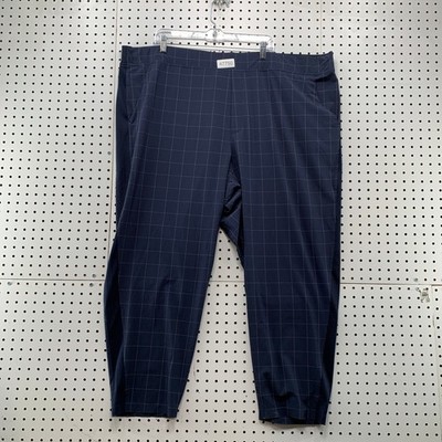 Athleta Brooklyn Ankle Pant Womens 26 Navy Textured  Check 51x26.5